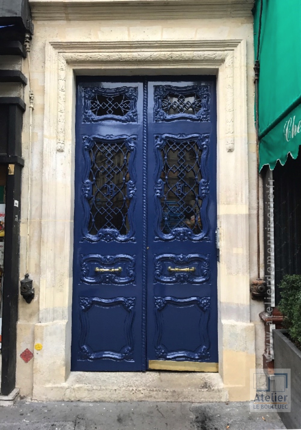 Porte Batarde Chêne Art Nouveau - 14 Bd Saint Germain - Paris 6