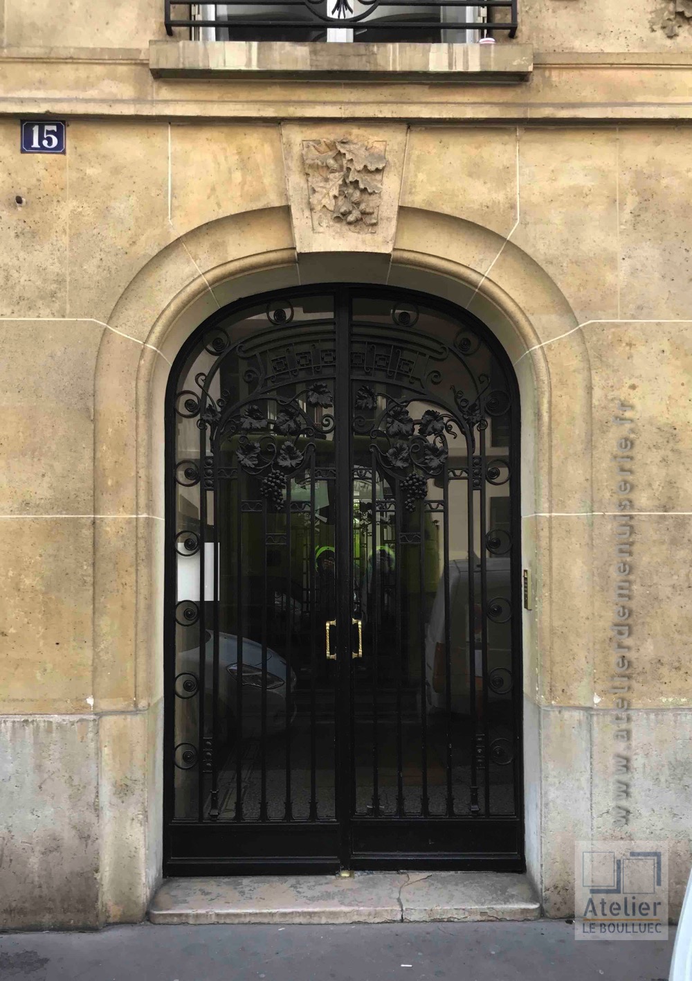 Porte Batarde En Fer Forgé - 15 Rue Chartran - Neuilly