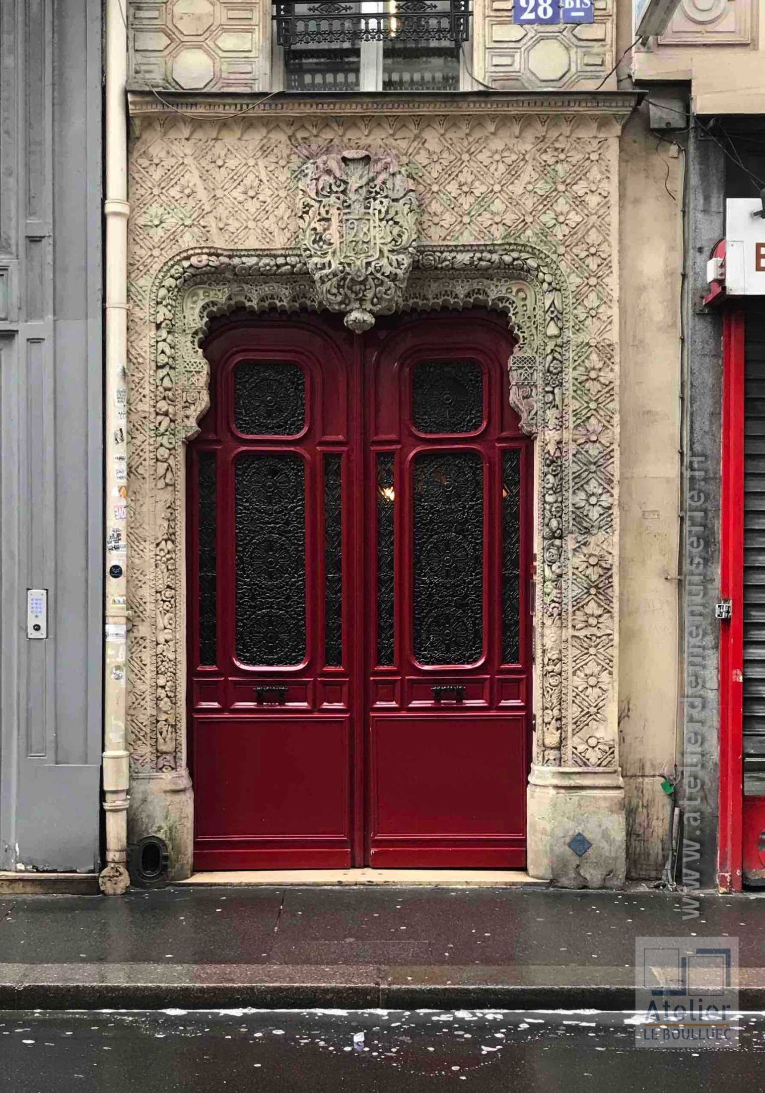 Porte Batarde Exeptionnellement Ouvragée - 28BIS RUE RICHELIEU PARIS 1