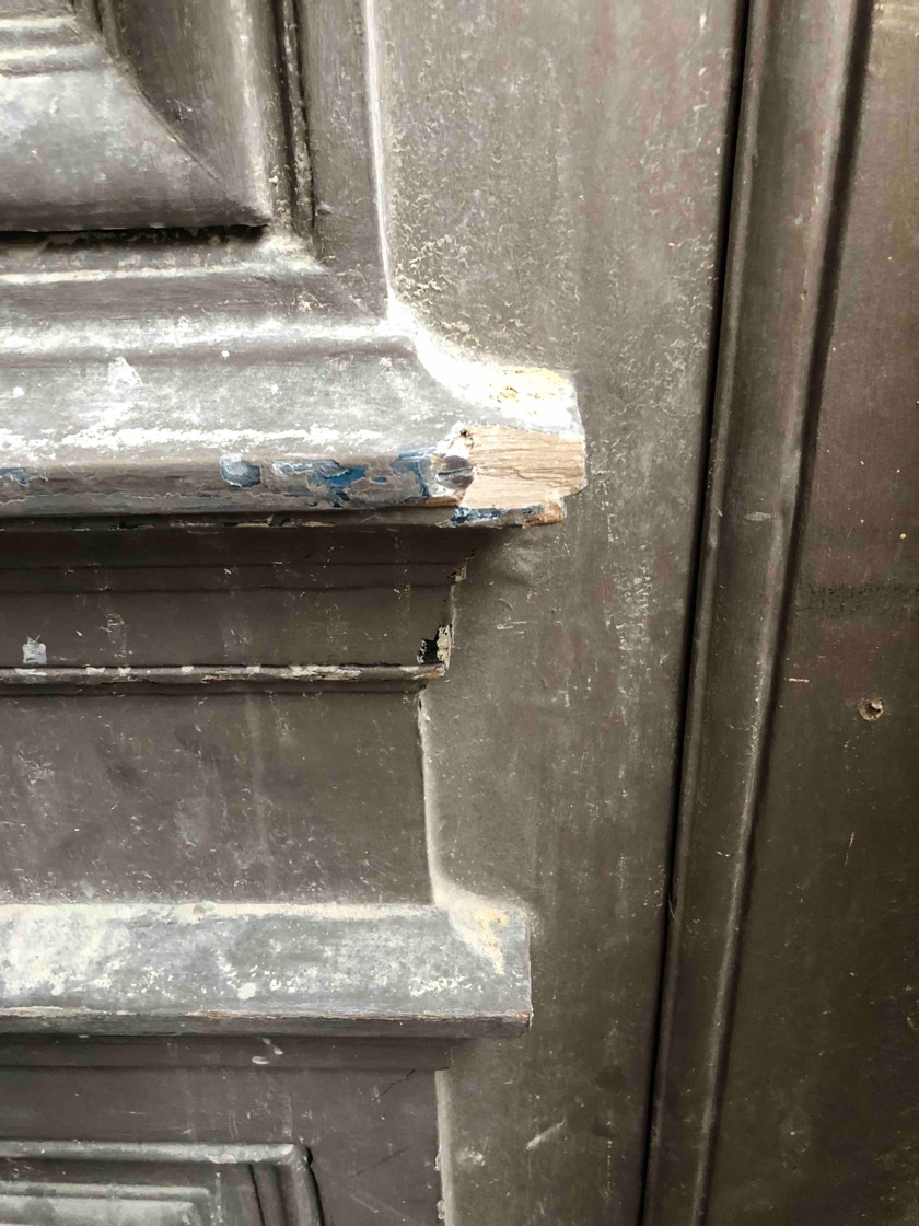Porte Cochère 111 Rue De Longchamp - 6 : Détail Avant Travaux En Atelie
