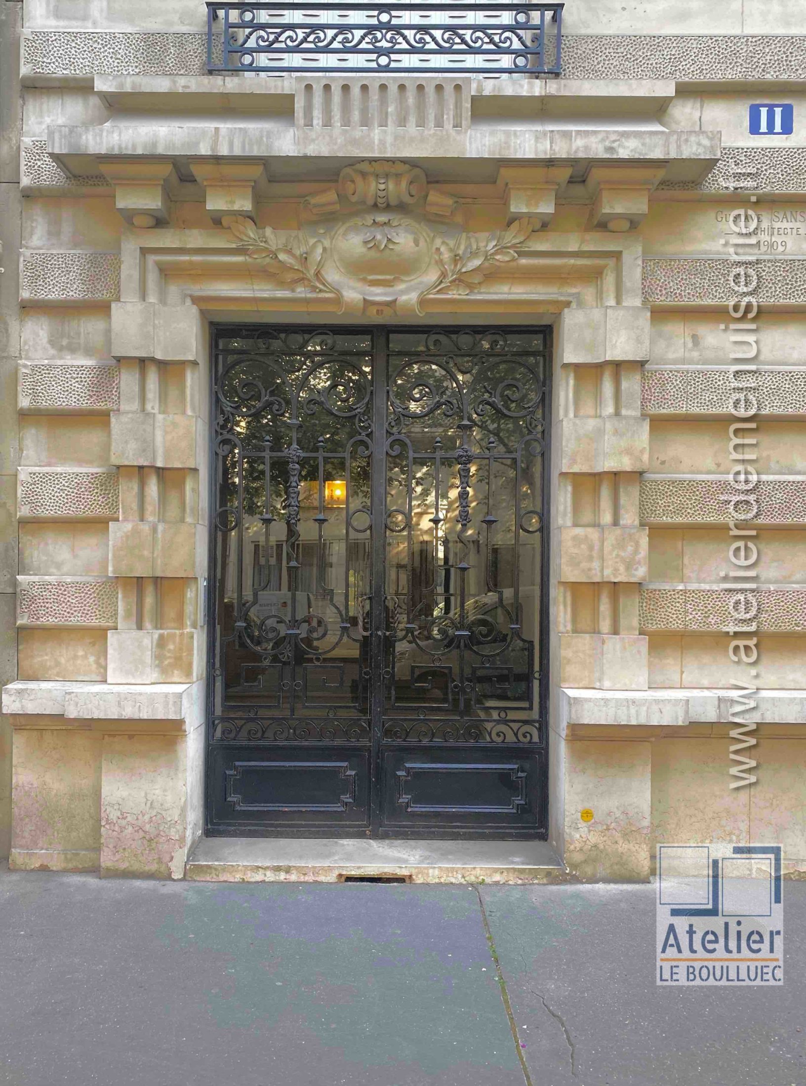Porte Cochère Acier - 11 Avenue Elysée Reclus - Paris 7