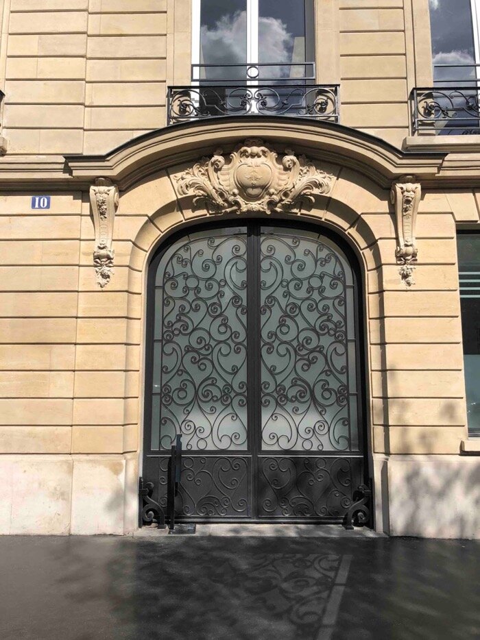 Porte Cochère Acier Art Nouveaux - 10 AVENUE HOCHE PARIS 16 