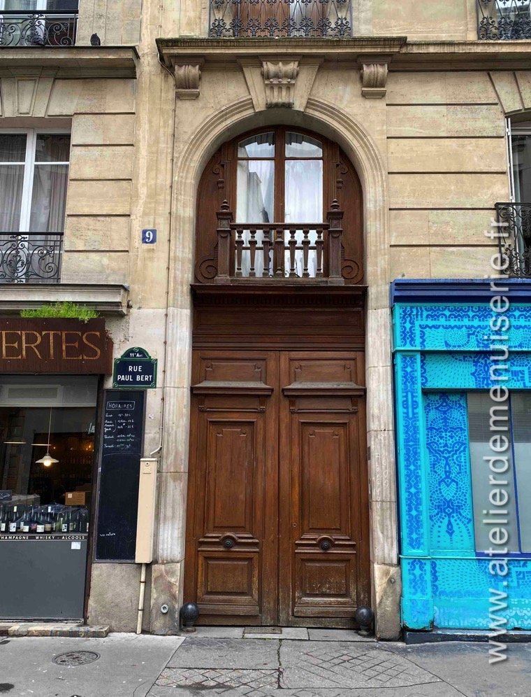 Porte Cochère Avec Baie D\'entresol 9 RUE PAUL BERT PARIS 11