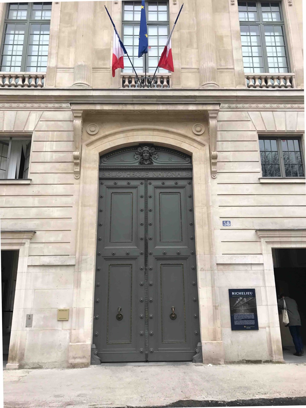 Porte Cochère Monumentale Bibliothèque Nationale 58 Rue De Richelieu 2 - Paris 2