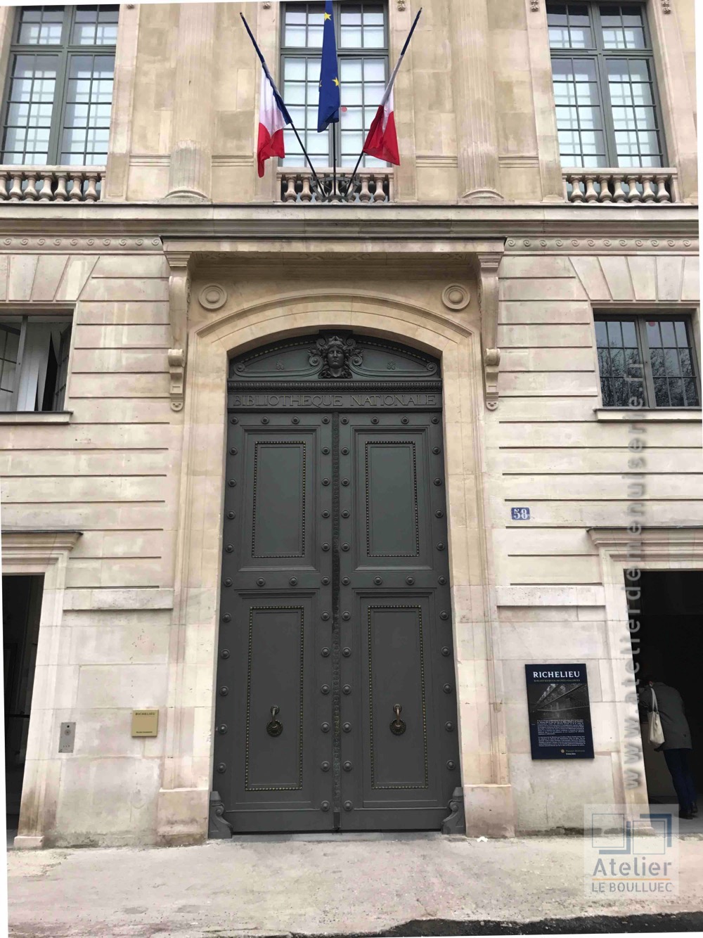 Porte Cochère Monumentale Bibliothèque Nationale 58 Rue De Richelieu 2 - Paris 2