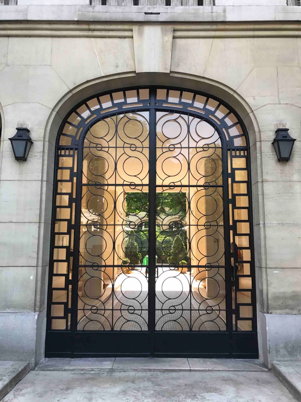 Porte Cochère Style Art Déco - 41 RUE BOULARD PARIS 14 PORTE FER FORGE 