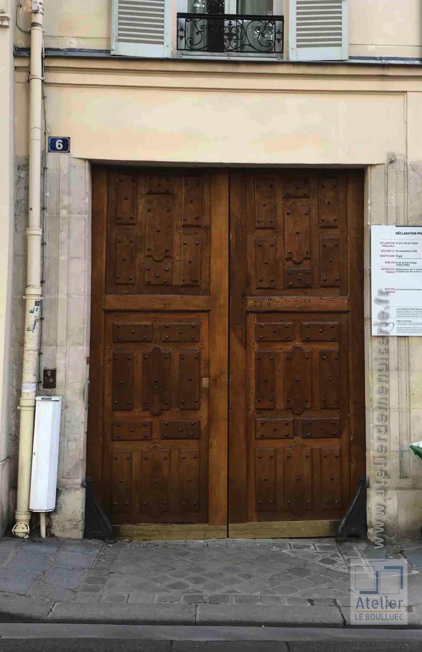 Porte Cochère Style Louis XIII - 38 RUE PAYENNE PARIS 3