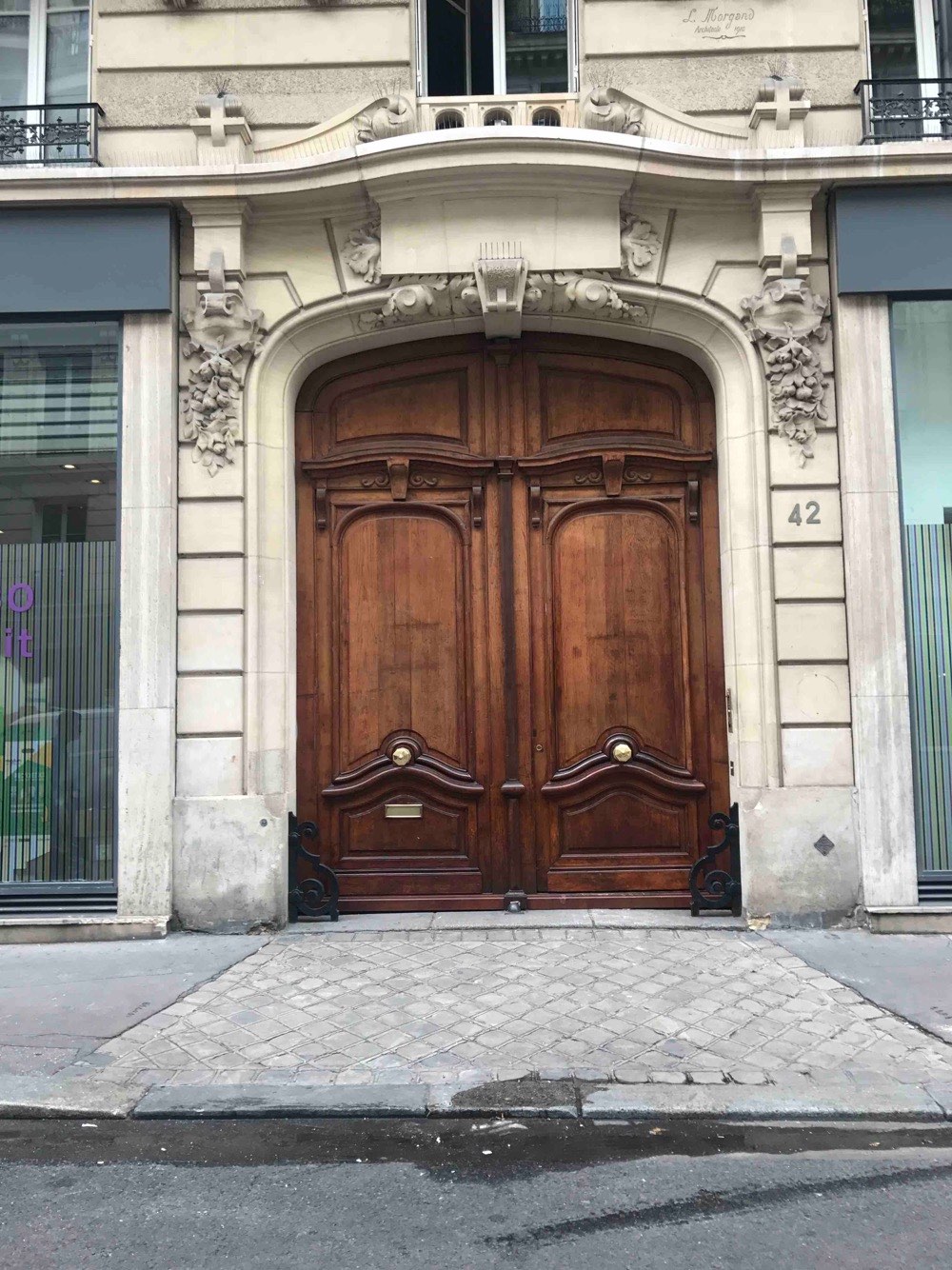 Porte Cochère Style Louis XV - 42 RUE SAINT MAUR PARIS 11