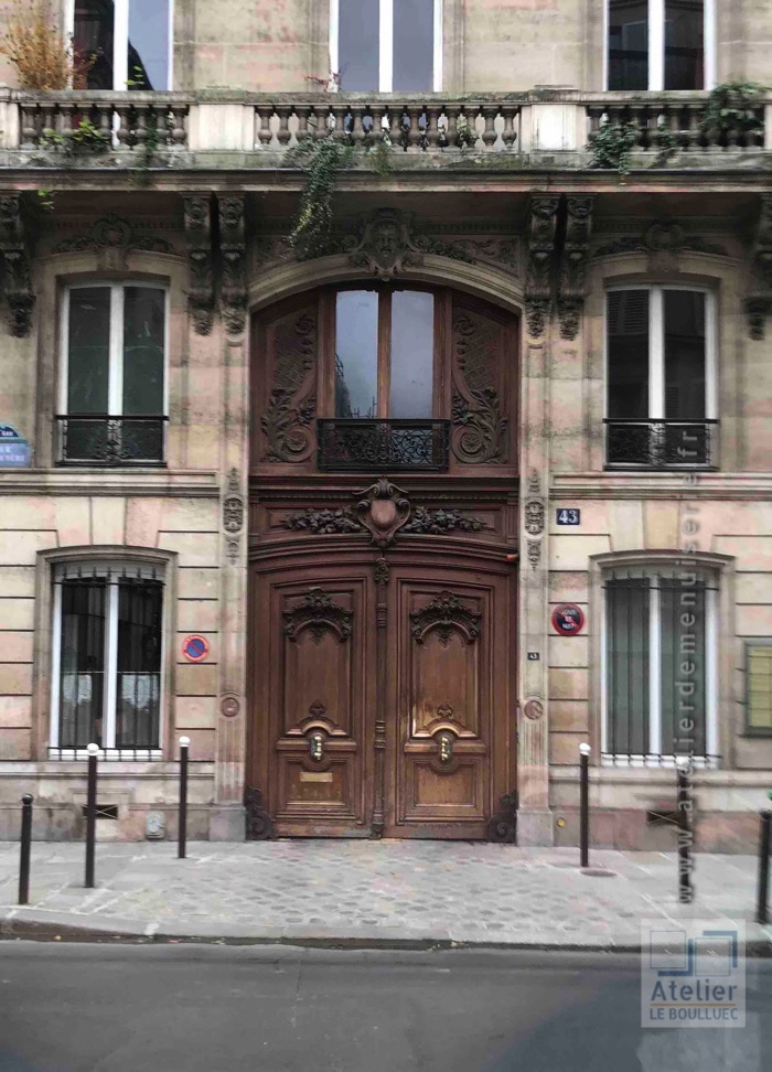 Porte Cochère Style Louis XV - 45 La Bruyere - PARIS 9