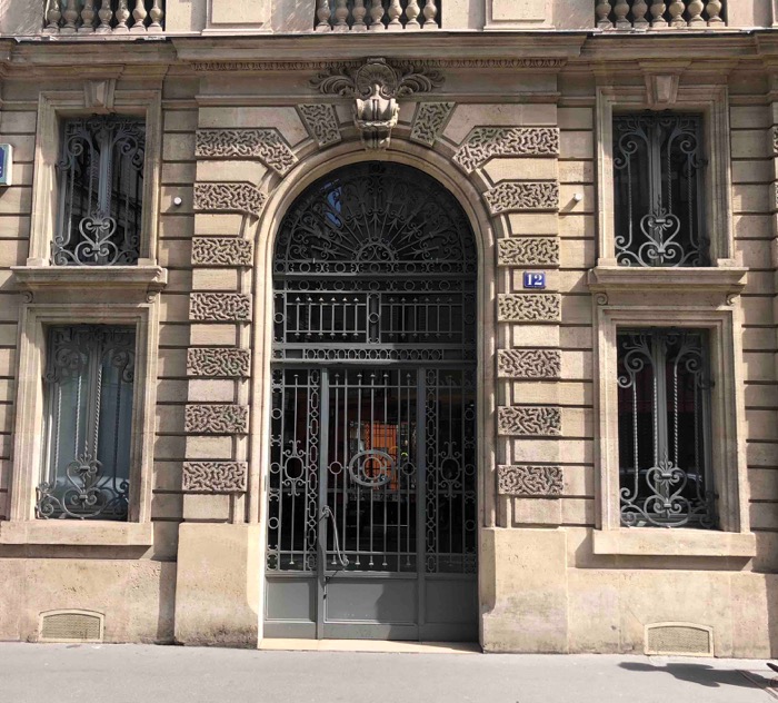 Porte Grille En Acier - 12 Rue Chauveau Lagarde - PARIS 8