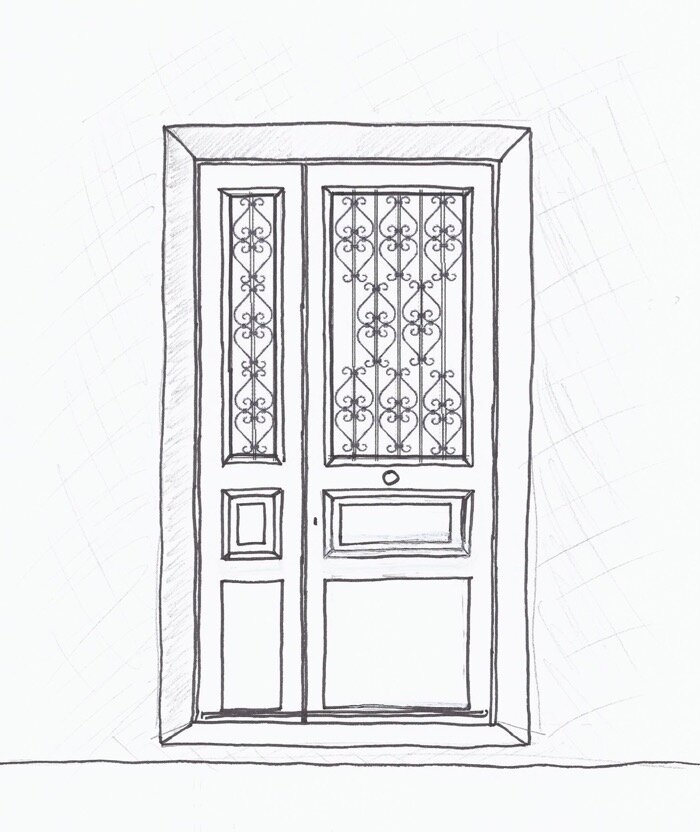 Porte Sur Rue Corbeilller 1 Tiercée Croquis Projet