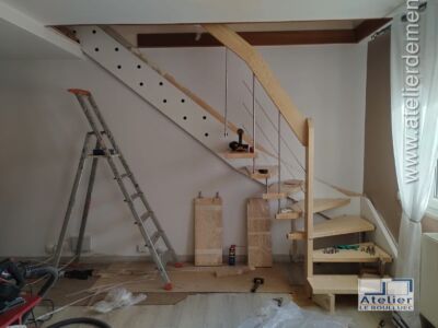 2023 10 - ESCALIER PARAY VIEILLE POSTE P1 PENDANT TRAVAUX