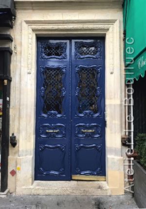 Porte Chêne Art Nouveau - 14 Bd Saint Germain - Paris 6