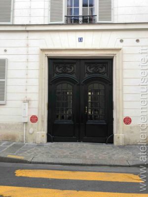 Porte Cochère Bois Avec Oculus - 13 Rue Monsieur - Paris 7